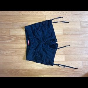 Womens black cargo shorts